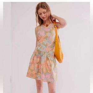 NWOT Free People Deserted Island Mini Dress Sz S